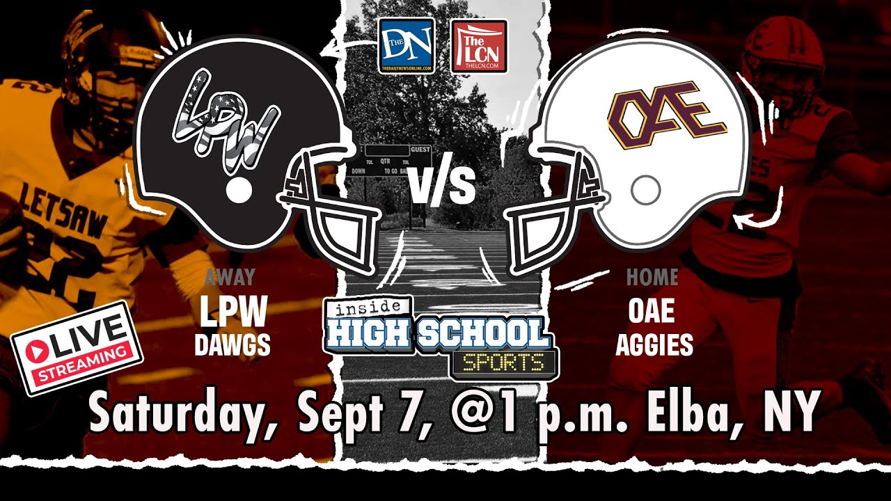 SEC. V FOOTBALL: Oakfield-Alabama/Elba vs. Letchworth/Perry/Warsaw | Sat., Sept. 7, 2024 at 1 p.m.