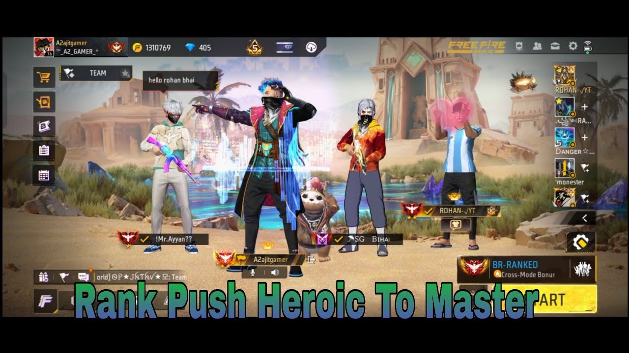 Rank push in free fire max #freefire #garenafreefire #a2ajitgamer 