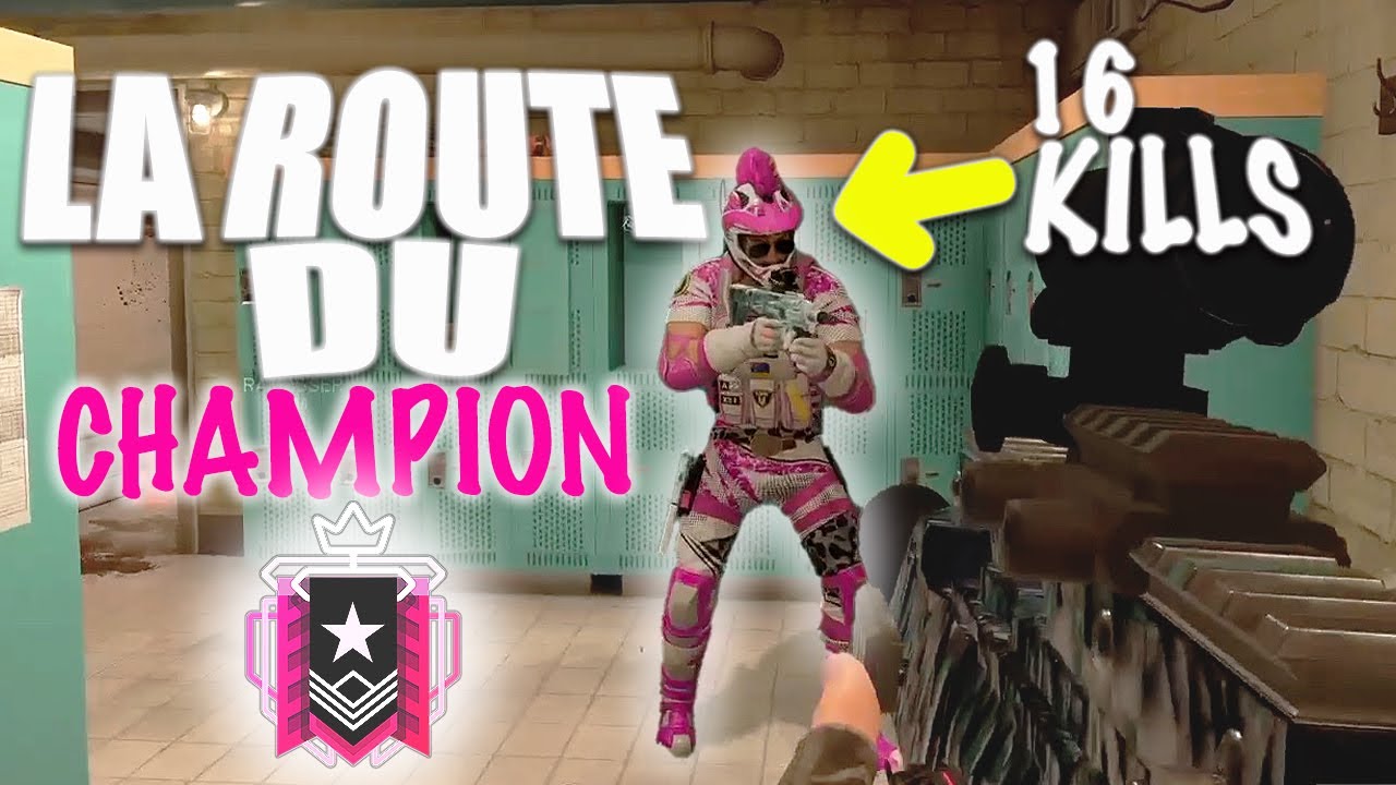 LA NOUVELLE ROUTE DU CHAMPION EST LÀ JE DÉTRUIS DES CHAMPIONS AVEC 16 KILLS ! RAINBOW SIX SIEGE