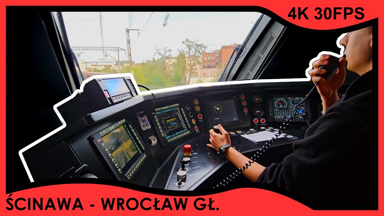 [VLOG] Zza pleców maszynisty 3 (PESA Elf 2 48WEc-032) - Ścinawa ➡️ Wrocław Gł. // 4K 30fps, prędkość