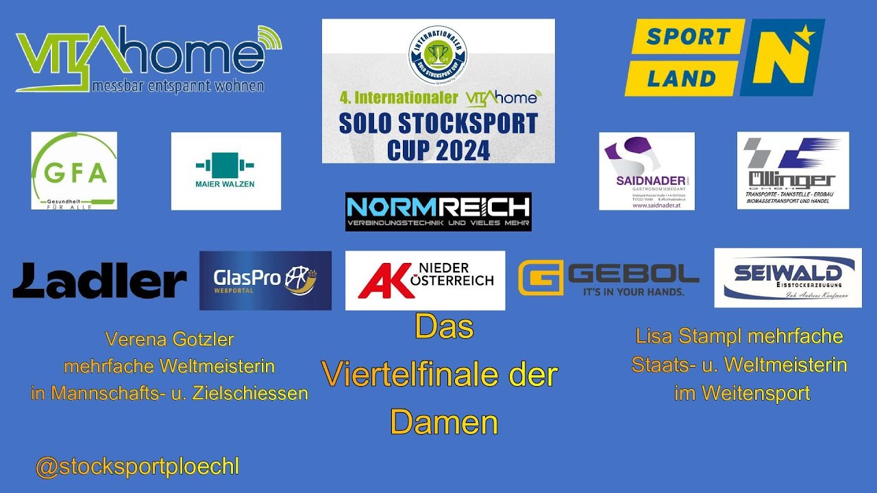 Vitahome Stocksport Solocup 2024 Damen Viertelfinale Gotzler Verena gegen Lisa Stampfl
