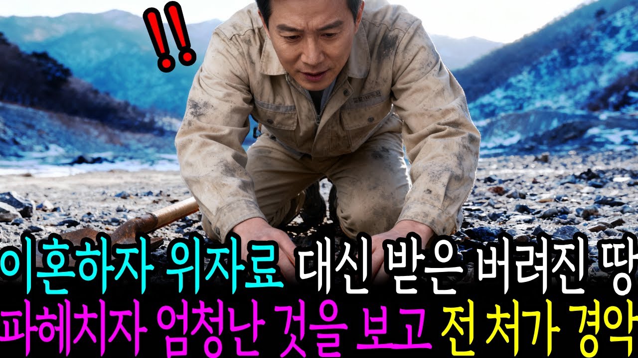 이혼하자 위자료 대신 받은 버려진 땅 파헤치자 엄청난 것을 보고 전 처가 경악