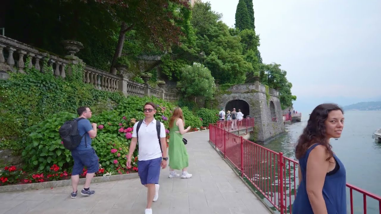 Varenna 4K Virtual Walking Tour Lake Como Italy 60FPS