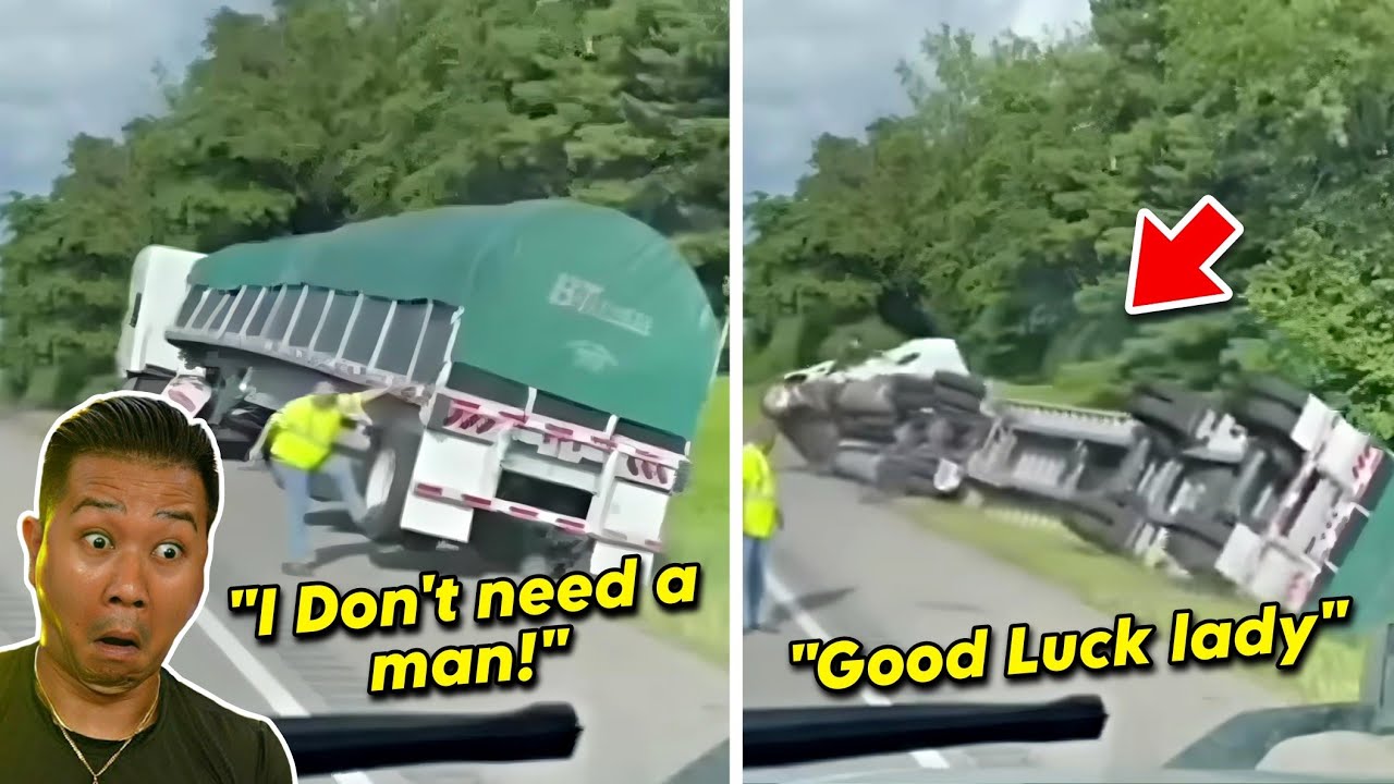Female Trucker Disrespects Man Who Stopped To Help, So He Did This