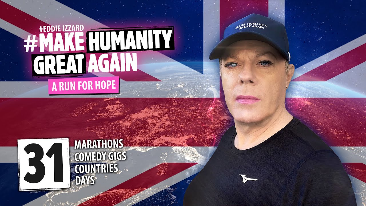 Eddie Izzard - A Run For Hope - Marathon 1 - January 1, 2021
