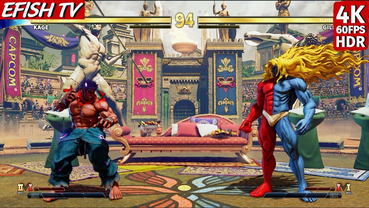 Kage vs Gill (Hardest AI) - Street Fighter V | PS5 4K 60FPS