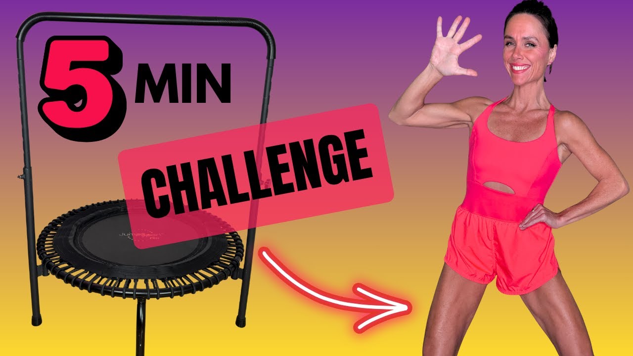 5-Minute Rebounder Workout for Legs, Glutes & Core
