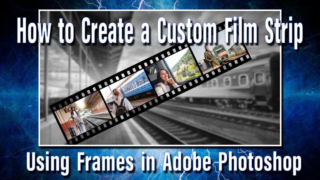 How to Create a Custom Film Strip using Frames in Adobe Photoshop.