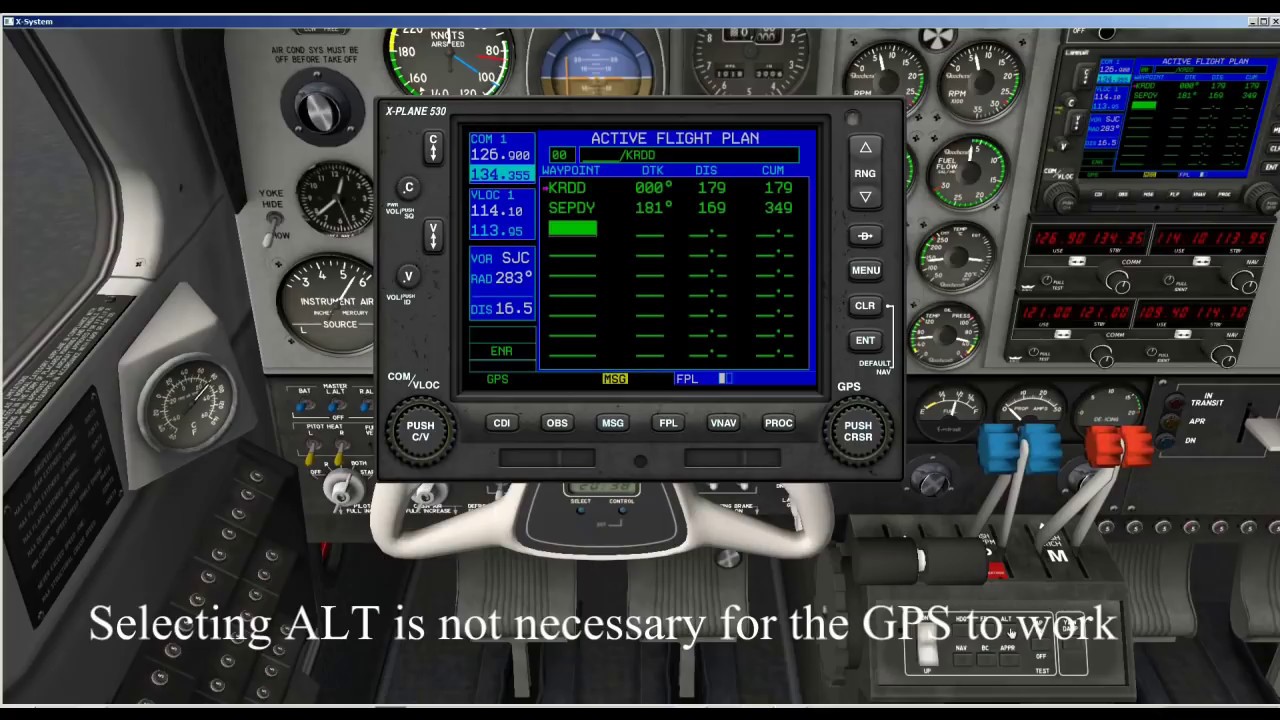 Как ввести план полета в Garmin 530 ~ X Plane