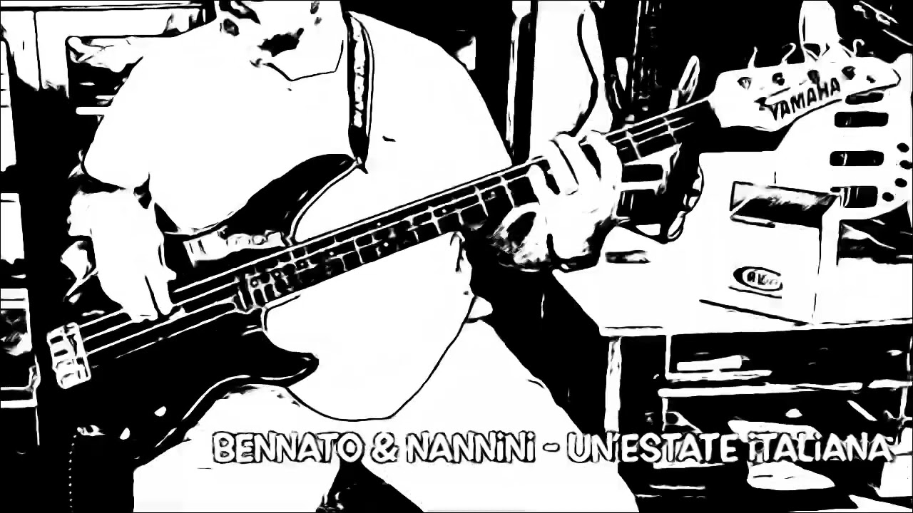 E. Bennato & G. Nannini - Un’Estate Italiana (bass cover)