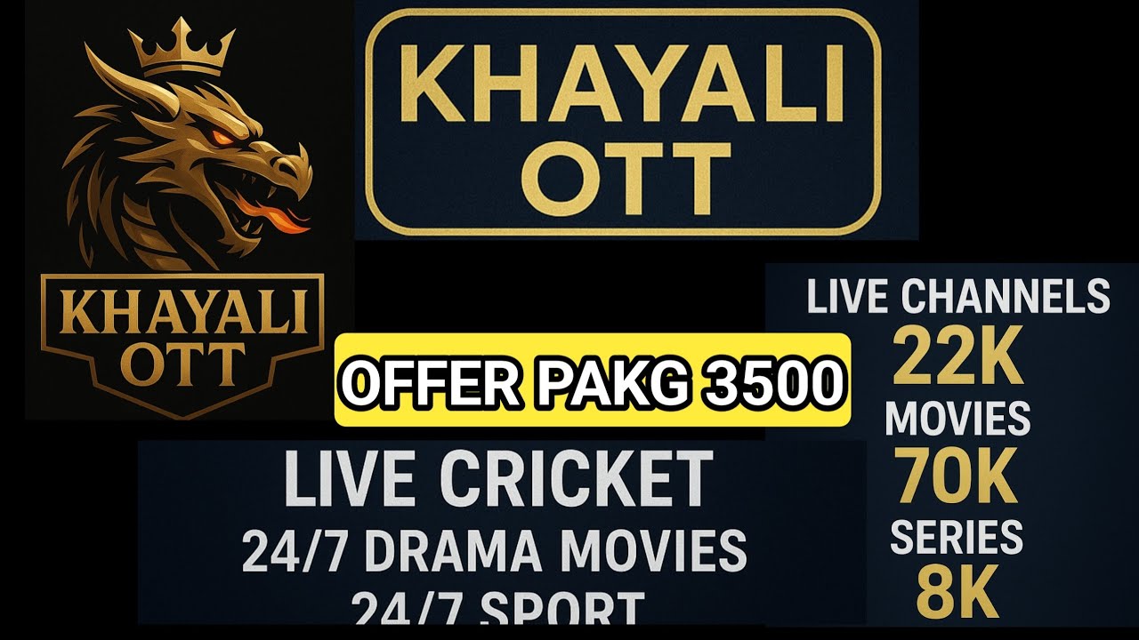🔥 Khayali OTT Continue Offer 2025 | #1 IPTV Service Provider in Pakistan | Unlimited Live & Movies!