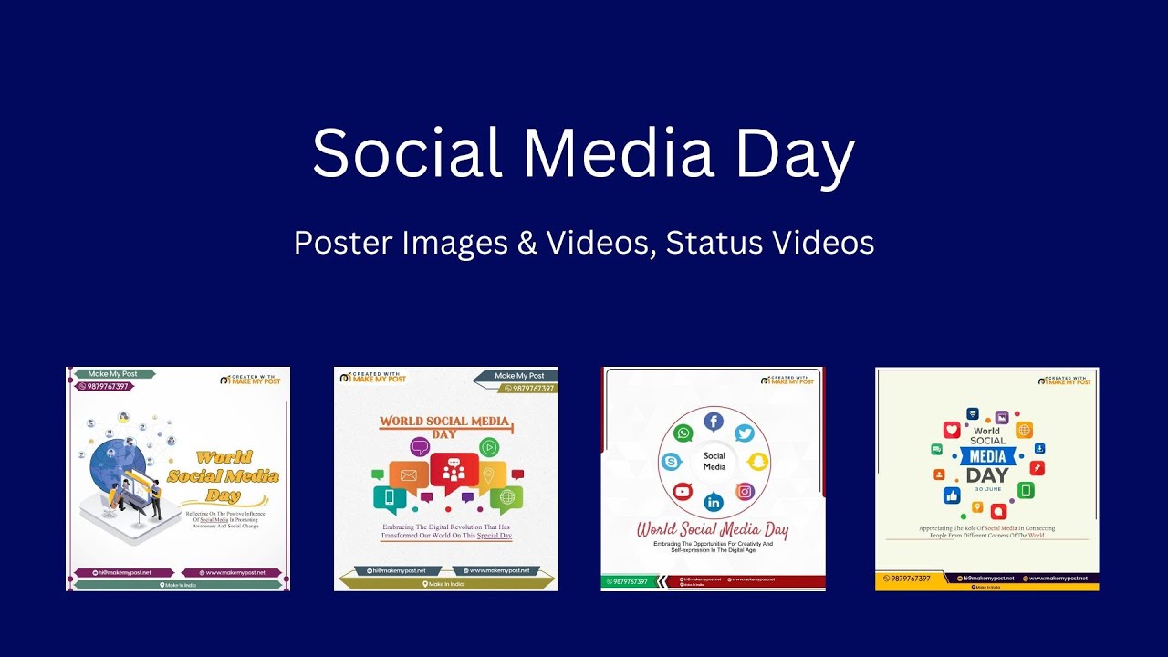 #SocialMediaDay | Poster Templates, Status Videos