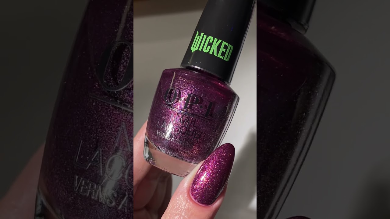 Oz-ify your nails in Let&rsquo;s Rejoicify, a wickedly deep plum shade with red & gold shimmer. ✨ #shorts
