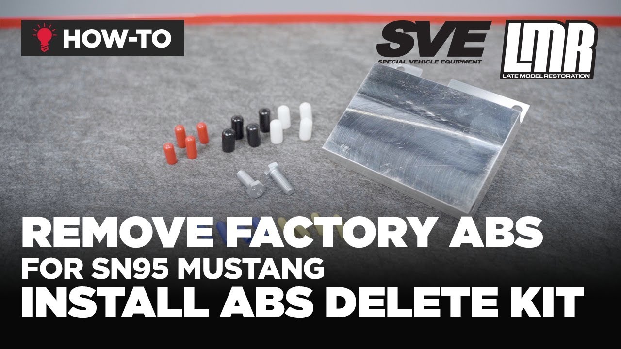 How To Remove SN95 Mustang ABS & Install SVE ABS Delete Kit (94-97)