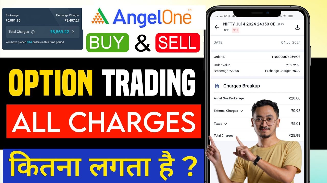 Angel one option trading charges | Angel one option brokerage charges | Angel one charges