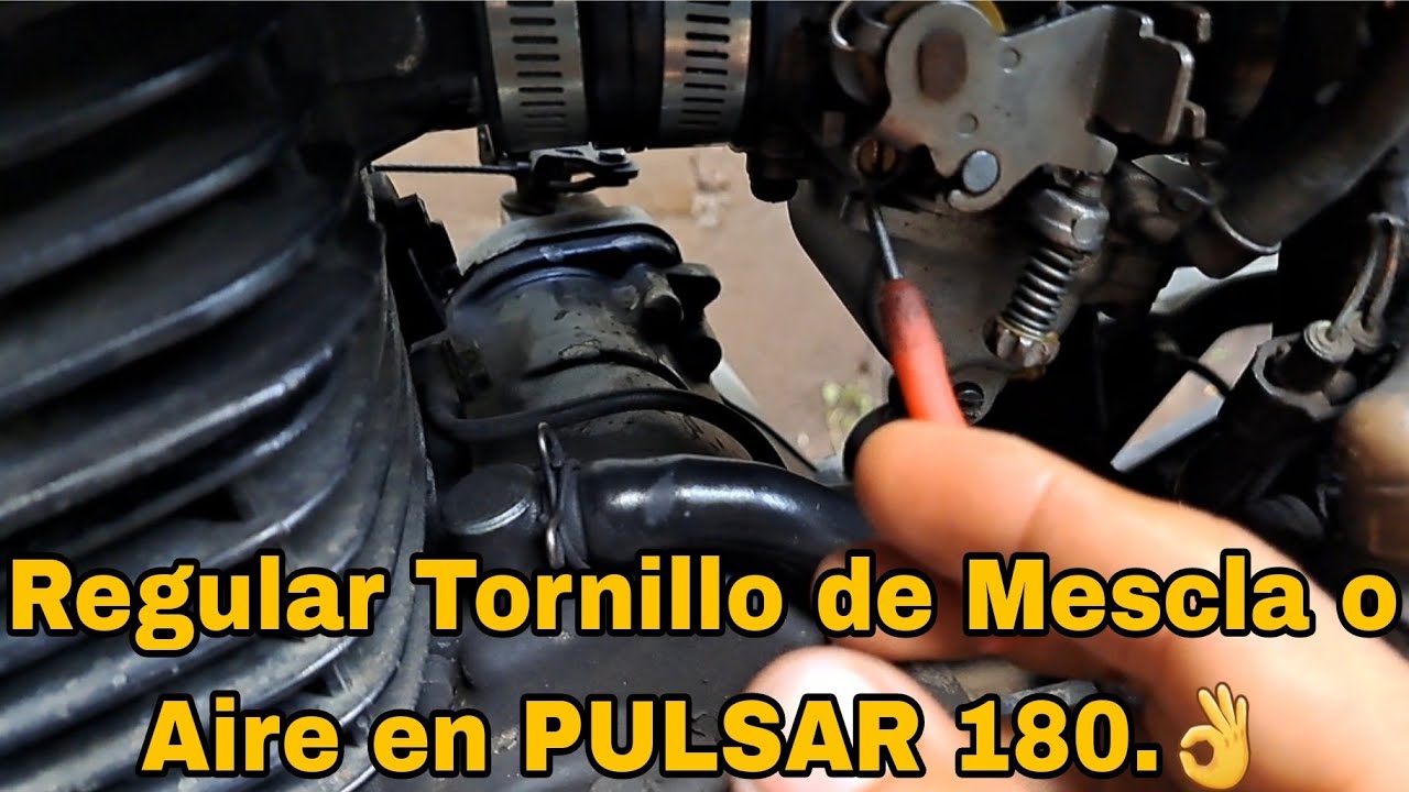 ✅️Como regular el Tornillo de Mescla o de Aire de la PULSAR 180 Muy fácil. 👌