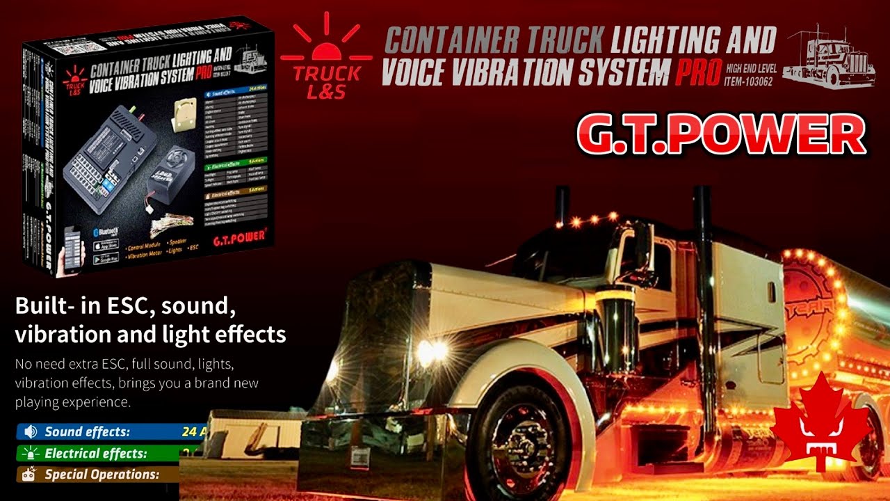 GT Power Container Truck Lighting & Voice Vibration System Pro