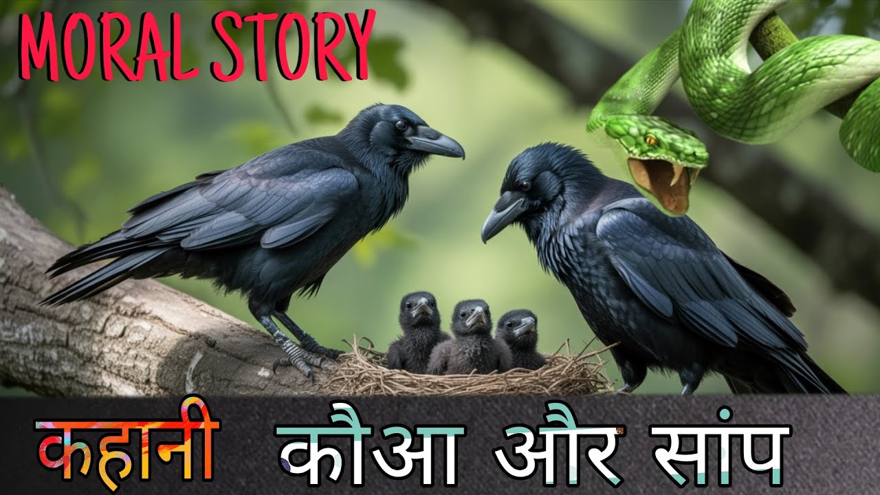कौआ और सांप की कहानी (Crow And The Snake)l पंचतंत्र की मजेदार कहानी #audiobook #moralstories #trend 