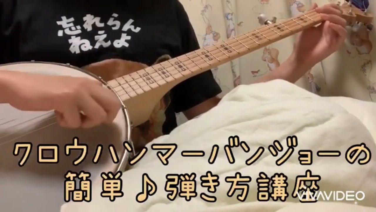 クロウハンマーバンジョーの弾き方【How to play clawhammer banjo】/川上梨花