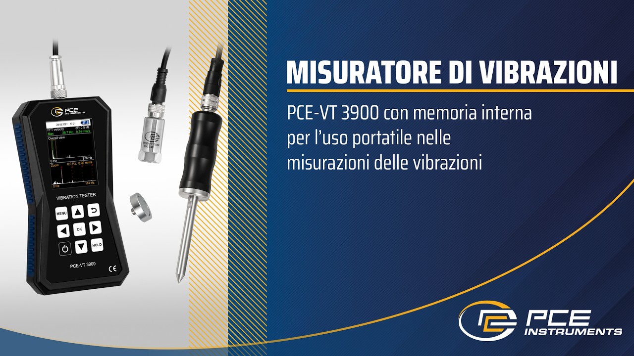 Presentazione del misuratore di vibrazioni PCE-VT 3900 | #pceinstruments