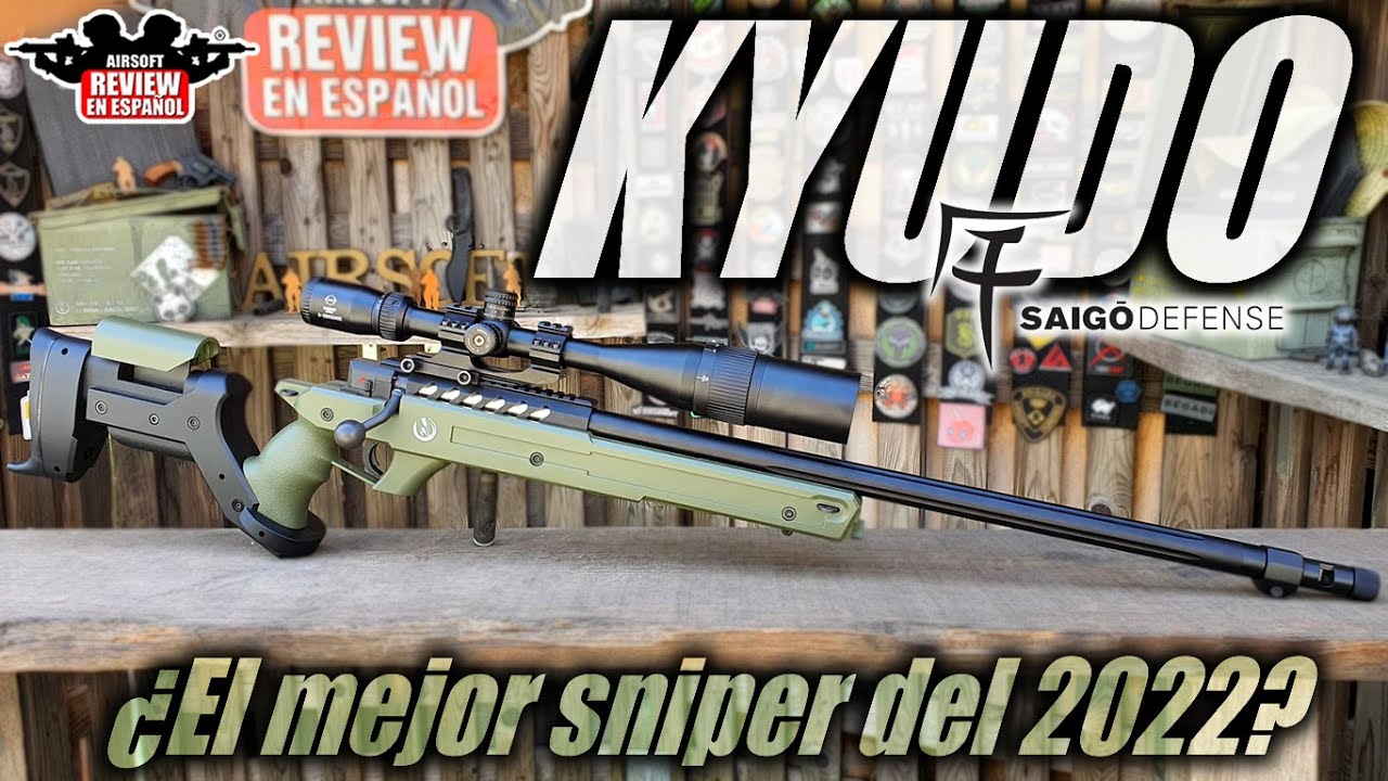 Rifle de fracotirador SAIGO KYUDO‼️  Es este el mejor sniper del 2022? 🤔 | Airsoft Review en Español