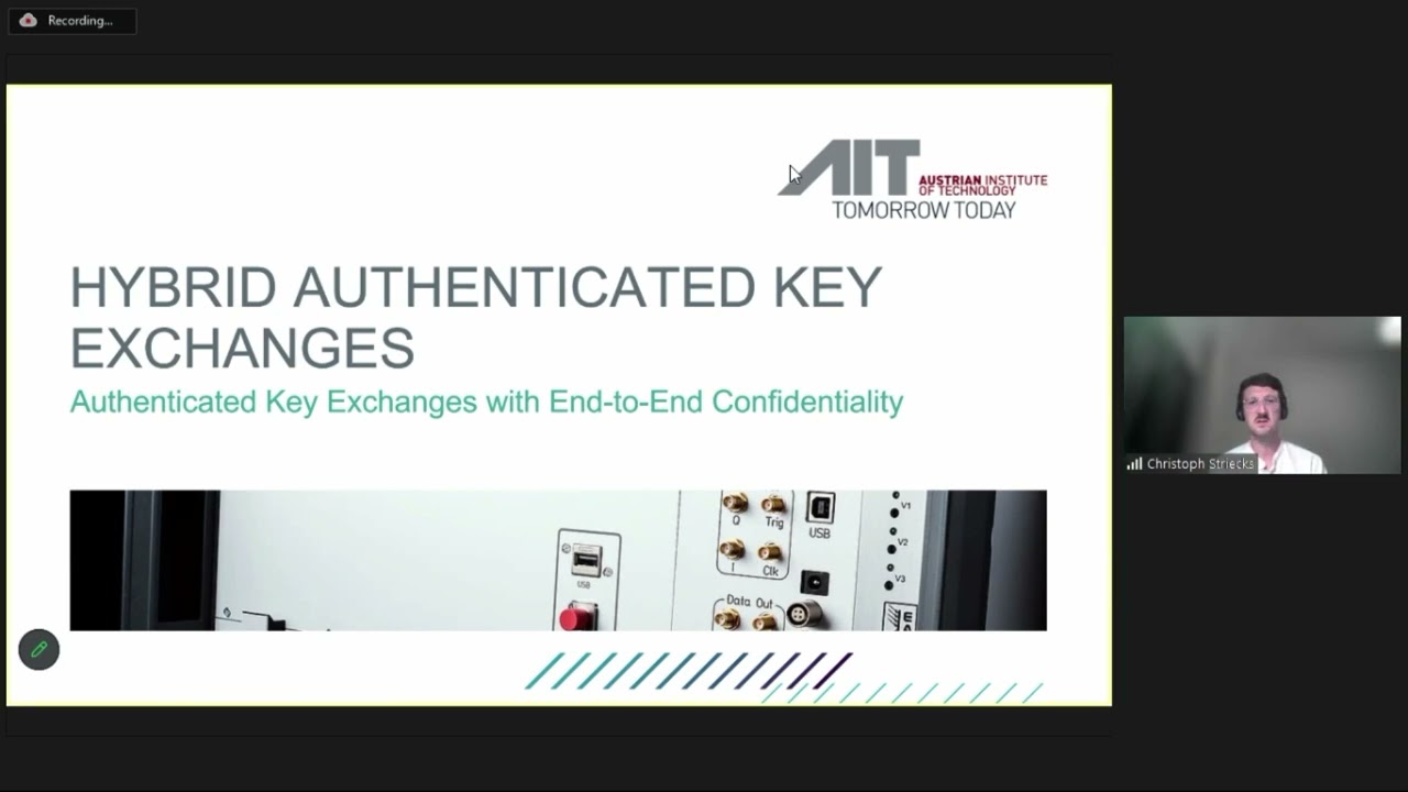 PQCrypto 2023: Session V: Muckle+: End-to-End Hybrid Authenticated Key Exchange (Christoph Striecks)