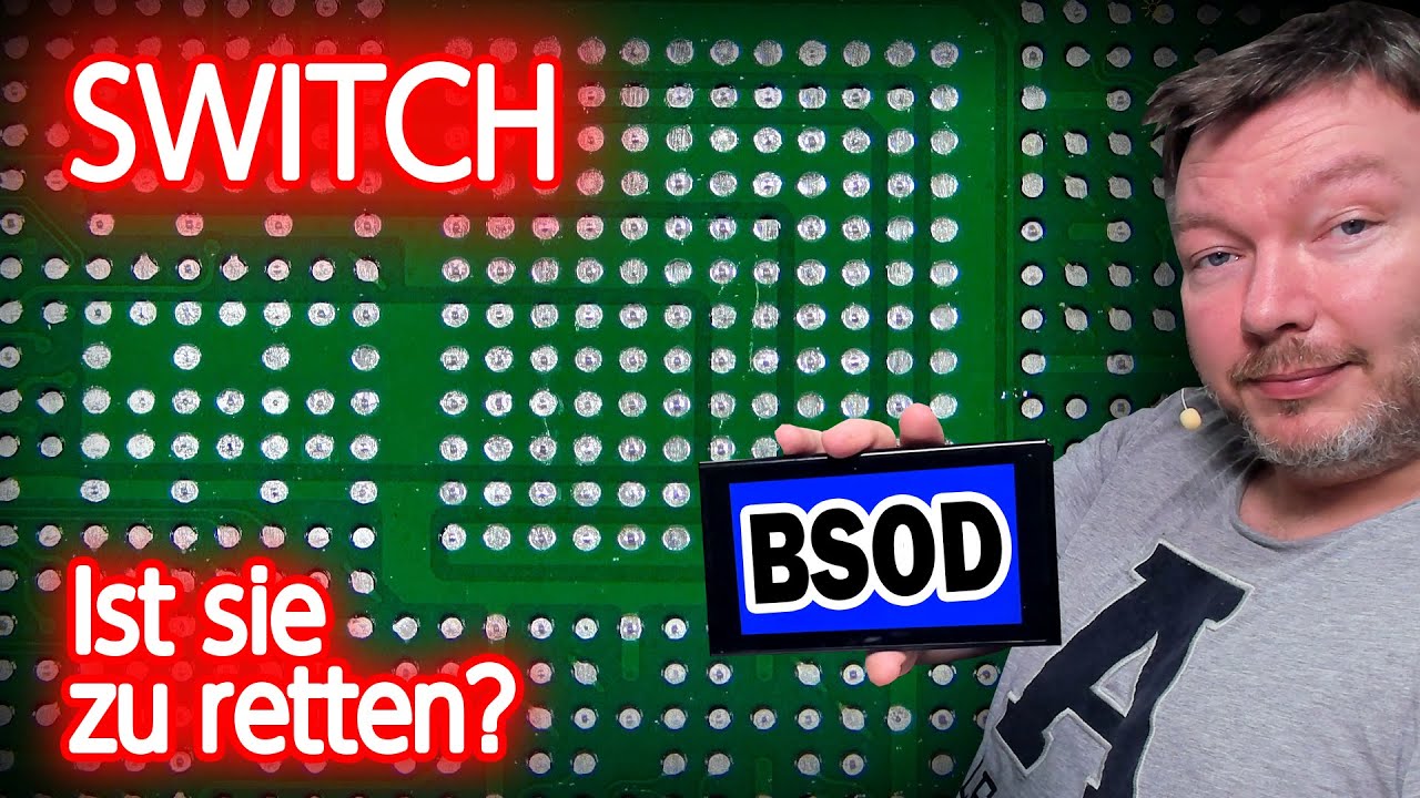 Switch BSOD Reparatur Desaster, Reballing, Pads retten, IC Austausch, das volle Programm PCB Solder