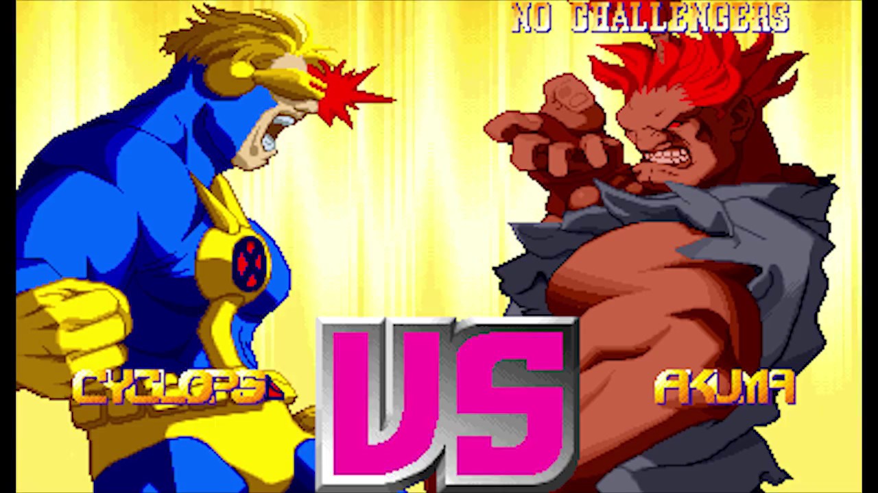 X-Men vs Street Fighter ( Arcade ) - Cyclops / Akuma Playthrough ( Mar 6, 2018 )