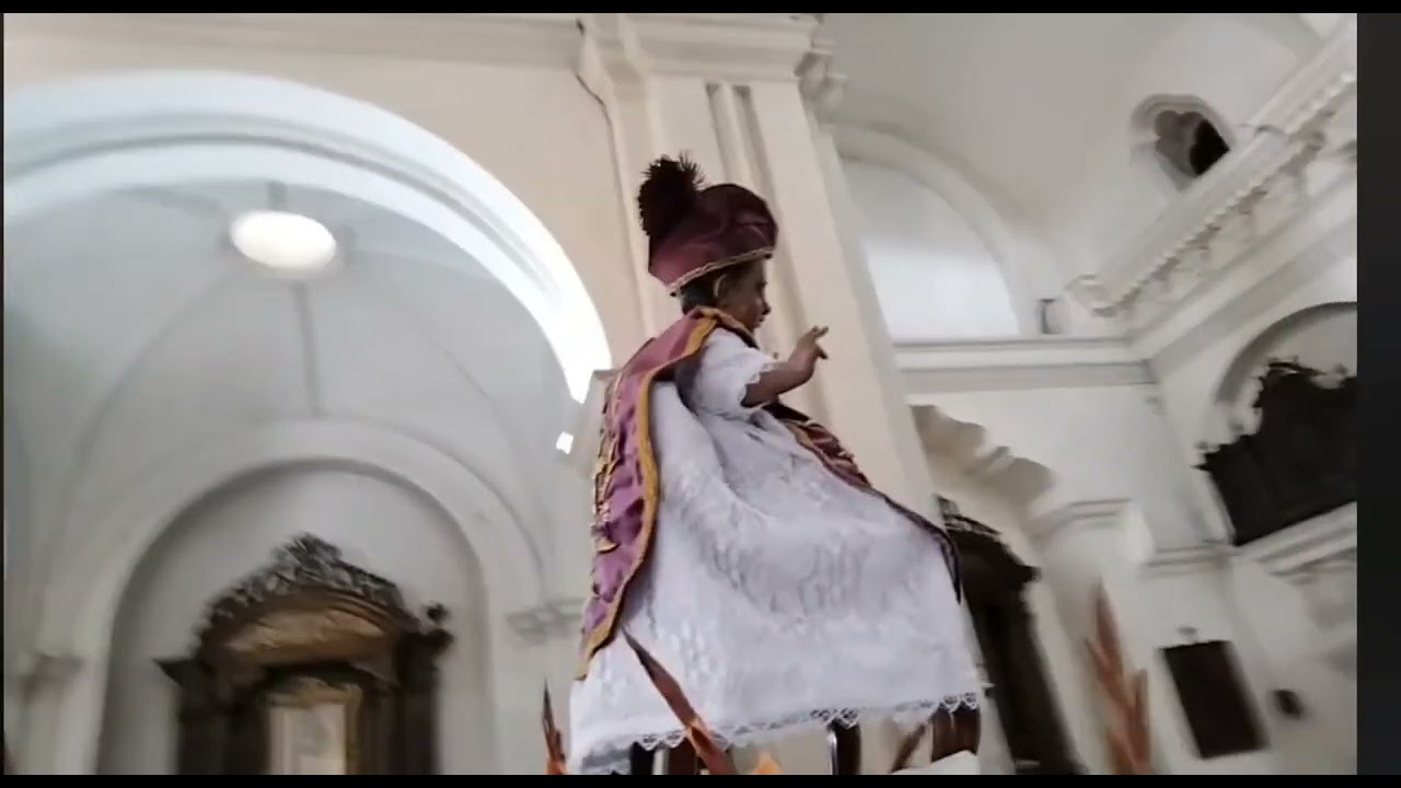 Entrada del Niño Dios de Amatitlán El Zarquito a la Basílica de Esquipulas