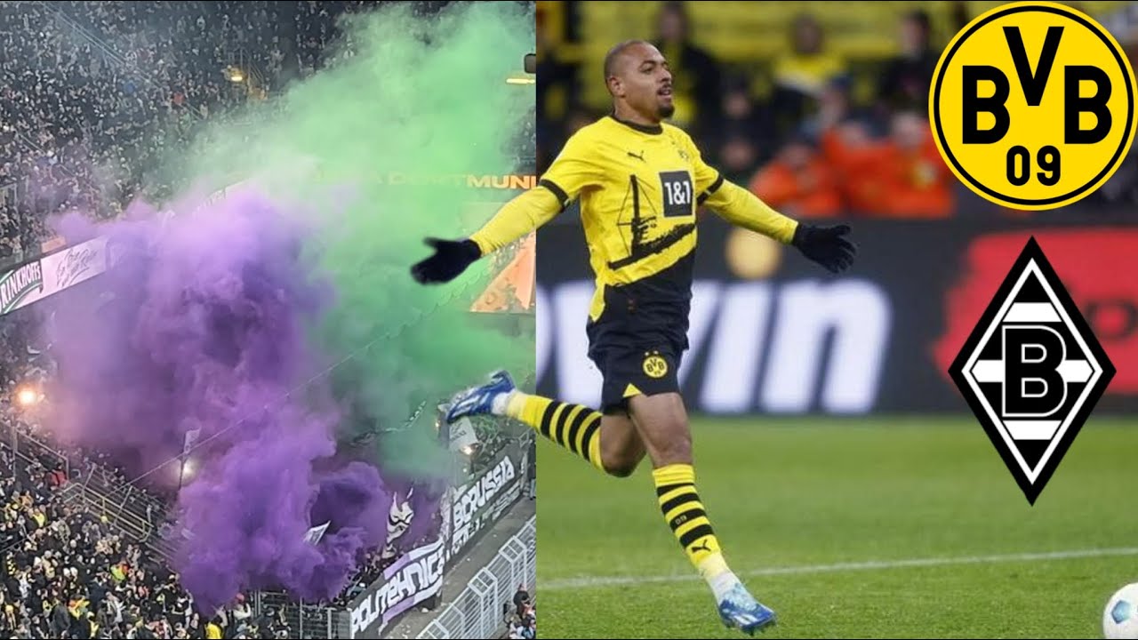 Goals galore, excitement and Pyro!  Borussia Dortmund -  Borussia Mönchengladbach