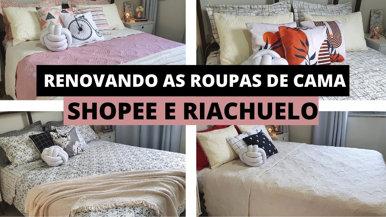 Roupa de cama shopee / riachuelo / cobre leito shopee / cobre leito riachuelo