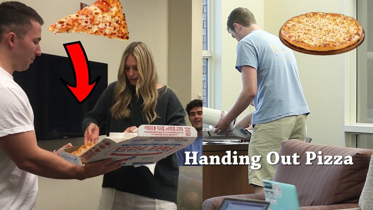 Handing Out Pizza During Finals Week