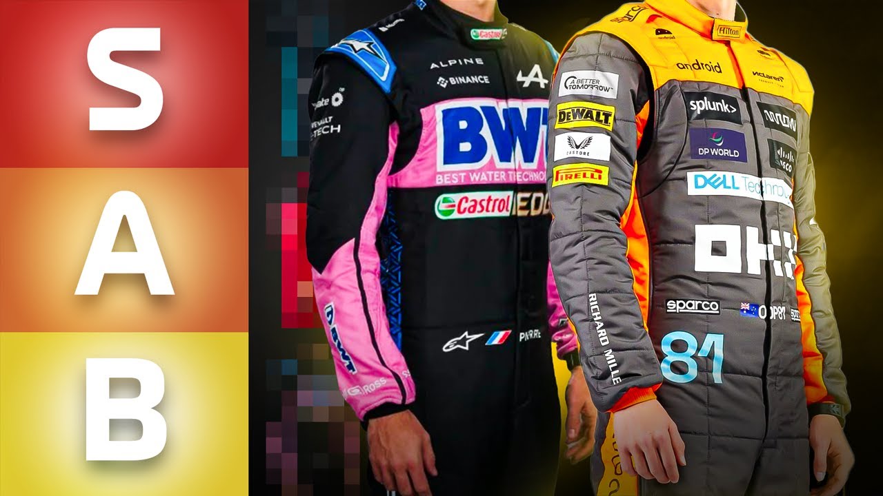 Ranking the 2023 Formula 1 Race Suits