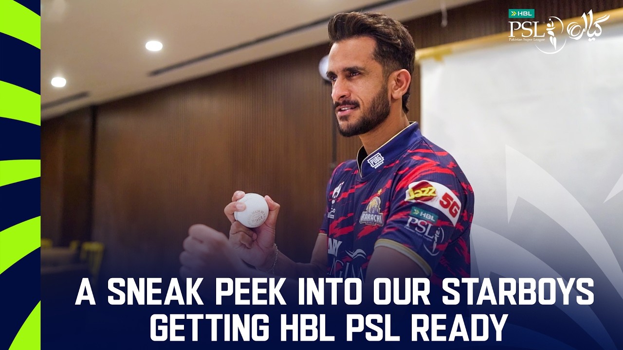 Lights, camera, and the #NewEra! 📸✨A sneak peek into our starboys getting HBL PSL ready. 🏏