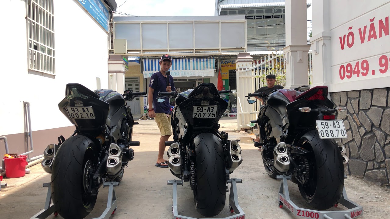 So Sánh 3 Tiếng Pô KAWASAKI Z1000 2016 Candy | Z1000R 2017 | Z1000R 2018 EDITION |  0949.999.775.