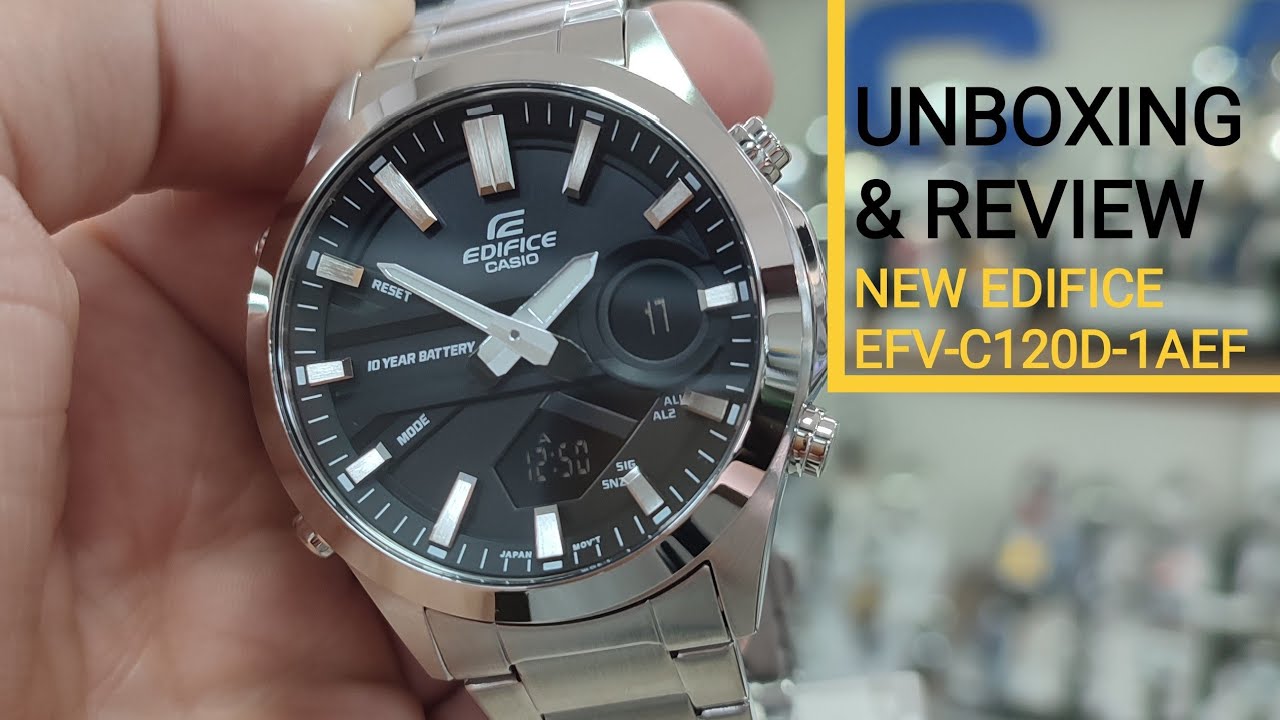 UNBOXING AND REVIEW CASIO EDIFICE EFV-C120D-1AEF