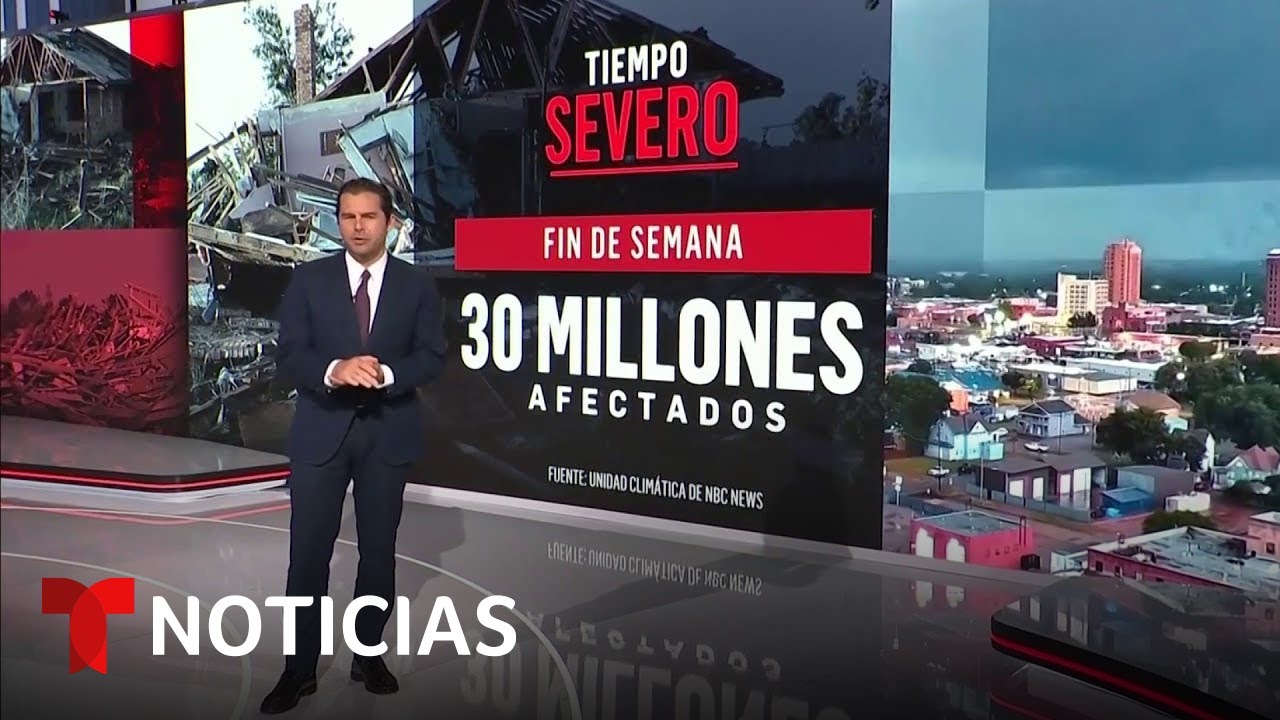 M&aacute;s de 30 millones de personas est&aacute;n en alerta por los tornados en EE.UU. | Noticias Telemundo