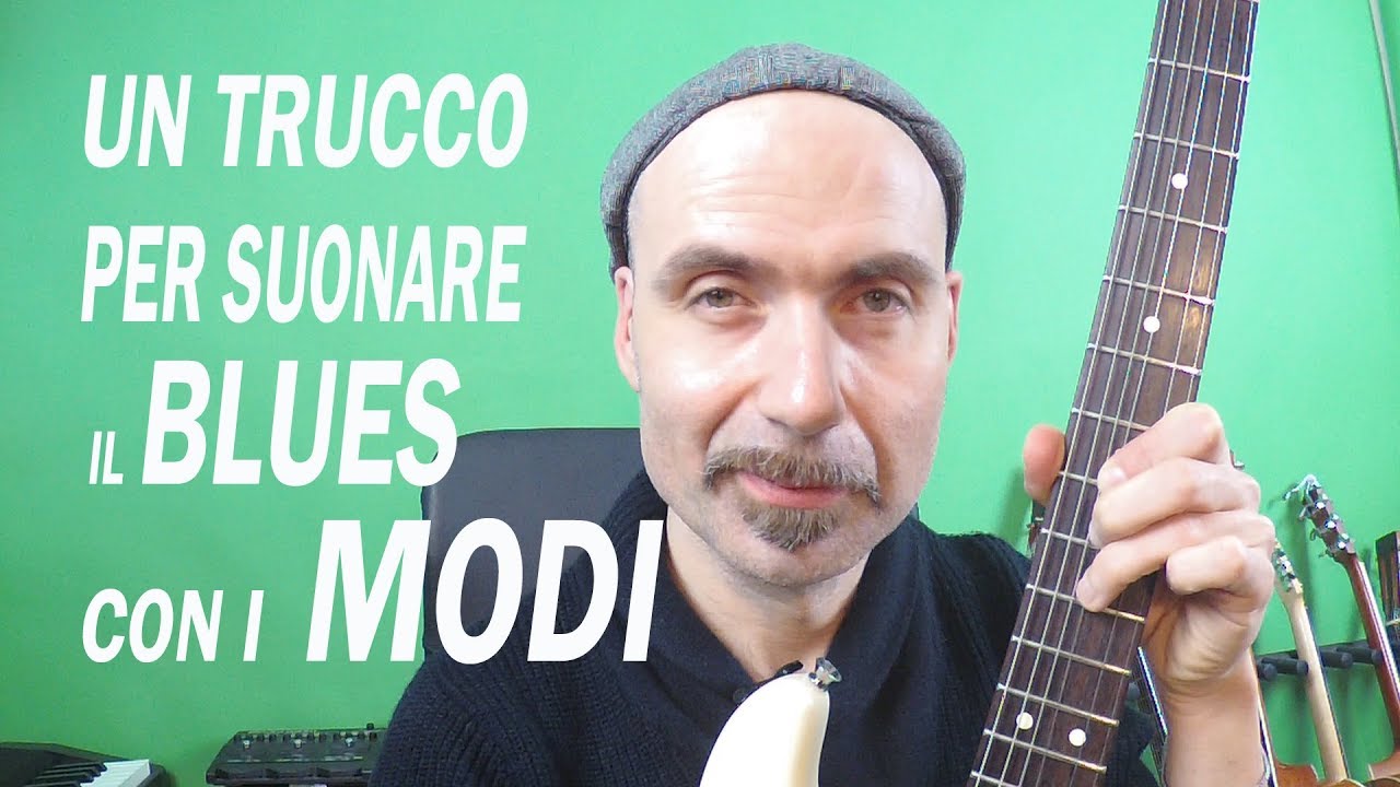 Lezioni di chitarra. Un trucco per suonare il blues con i modi.