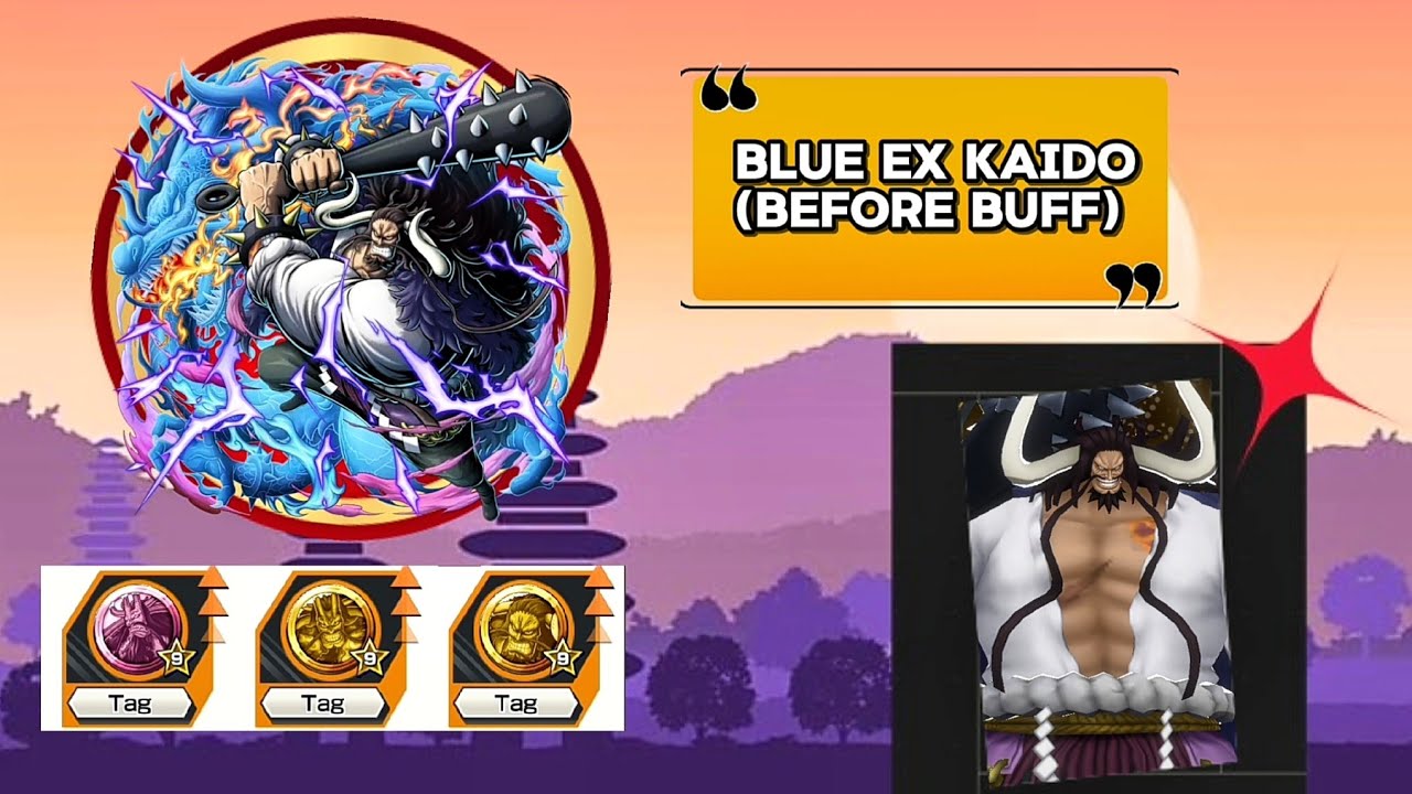 One Piece Bounty Rush Gameplay Before Buff Ex ⭐6 Blue Kaido | OPBR