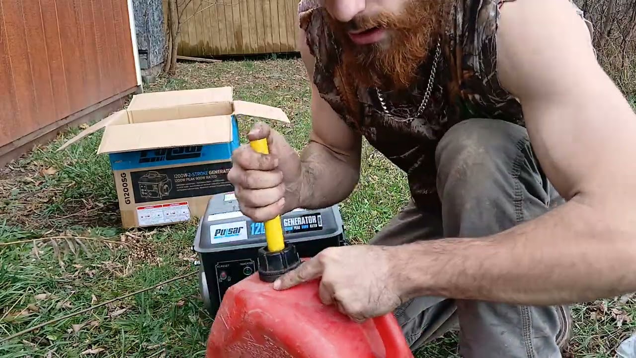 Unboxing and starting up my brand new PULSAR G1200SG 1200W 2-STROKE GENERATOR 