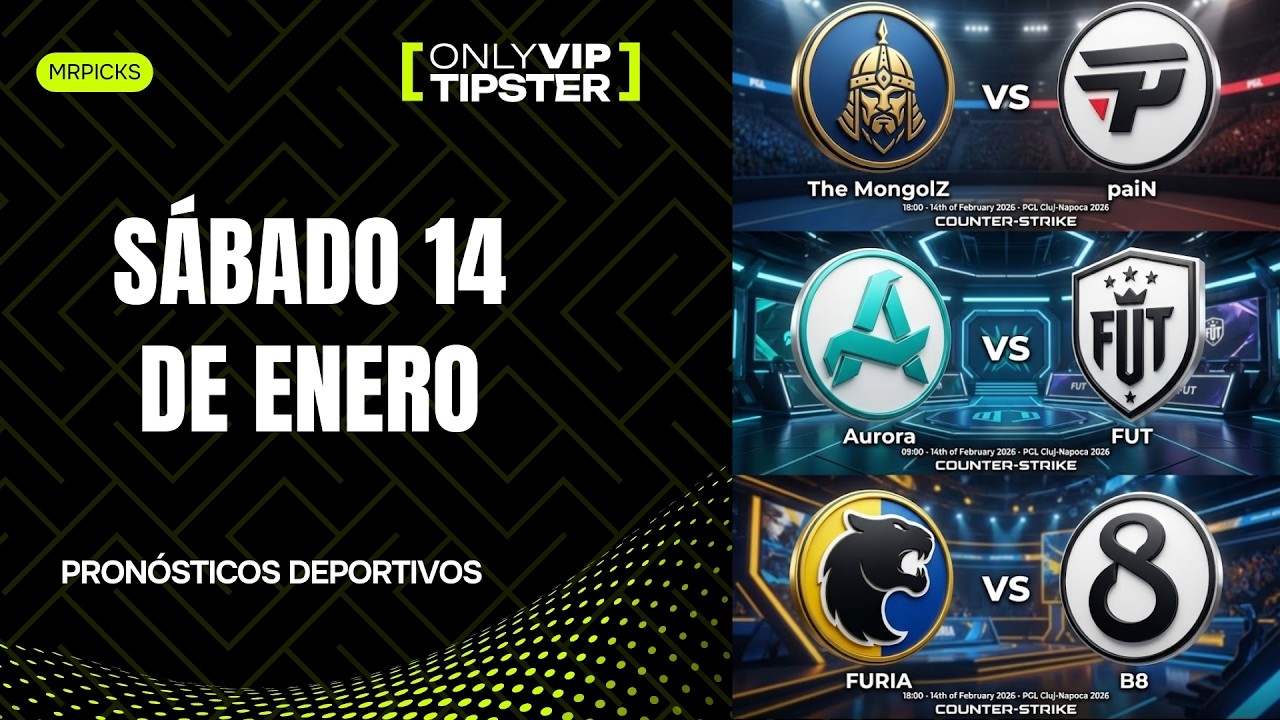 ⚽✅ PRONÓSTICOS DEPORTIVOS HOY SÁBADO 14 DE FEBRERO DE 2026 ANÁLISIS DE ESPORTS