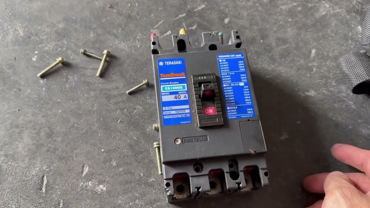 How to fix Terasaki old model MCCB not able to reset after tripped