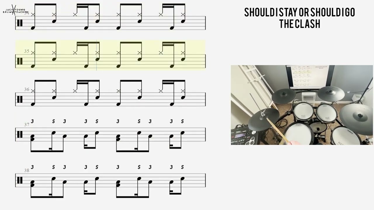 How to Play 🥁   Should I Stay Or Should I Go   The Clash