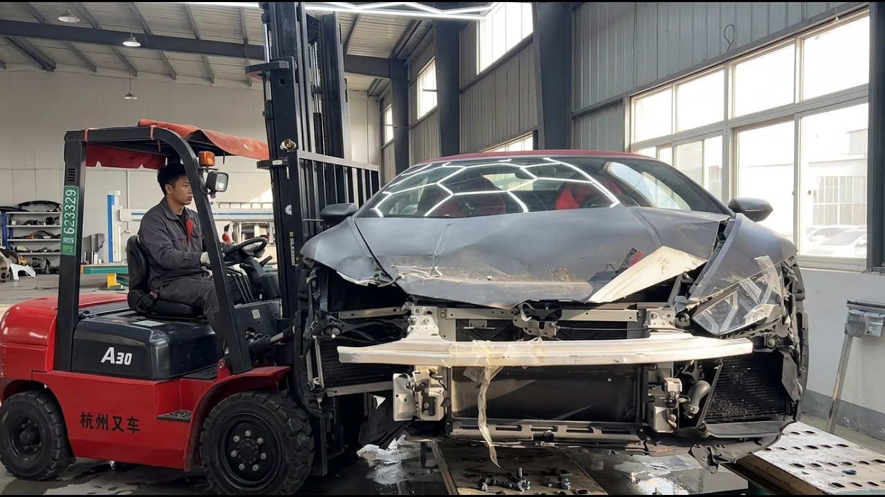 Major Accident Repair: Lamborghini Hurac&aacute;n EVO (Insane Rebuild)