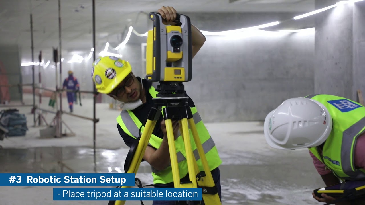 Trimble Robotic Total Station (RTS)  873 Workflow- BIM TO FIELD