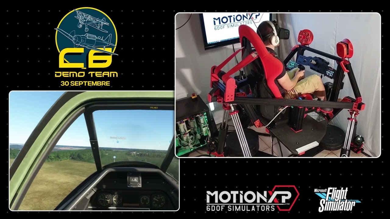 6DOF motion Simulator | FS2020 FERTE ALAIS P-51 Mustang