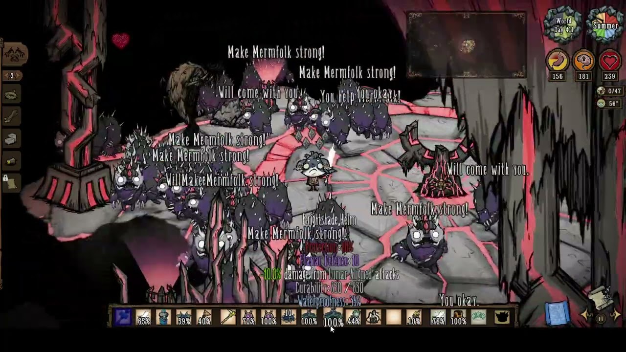 Ancient Fuel Weaver vs 40 Lunar Mutated Mermguards