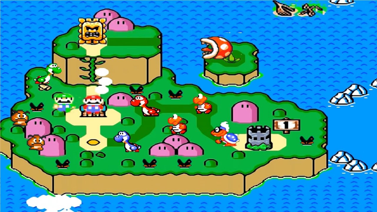 Super Mario World 2021 HD: World 1: New Yoshi's Island