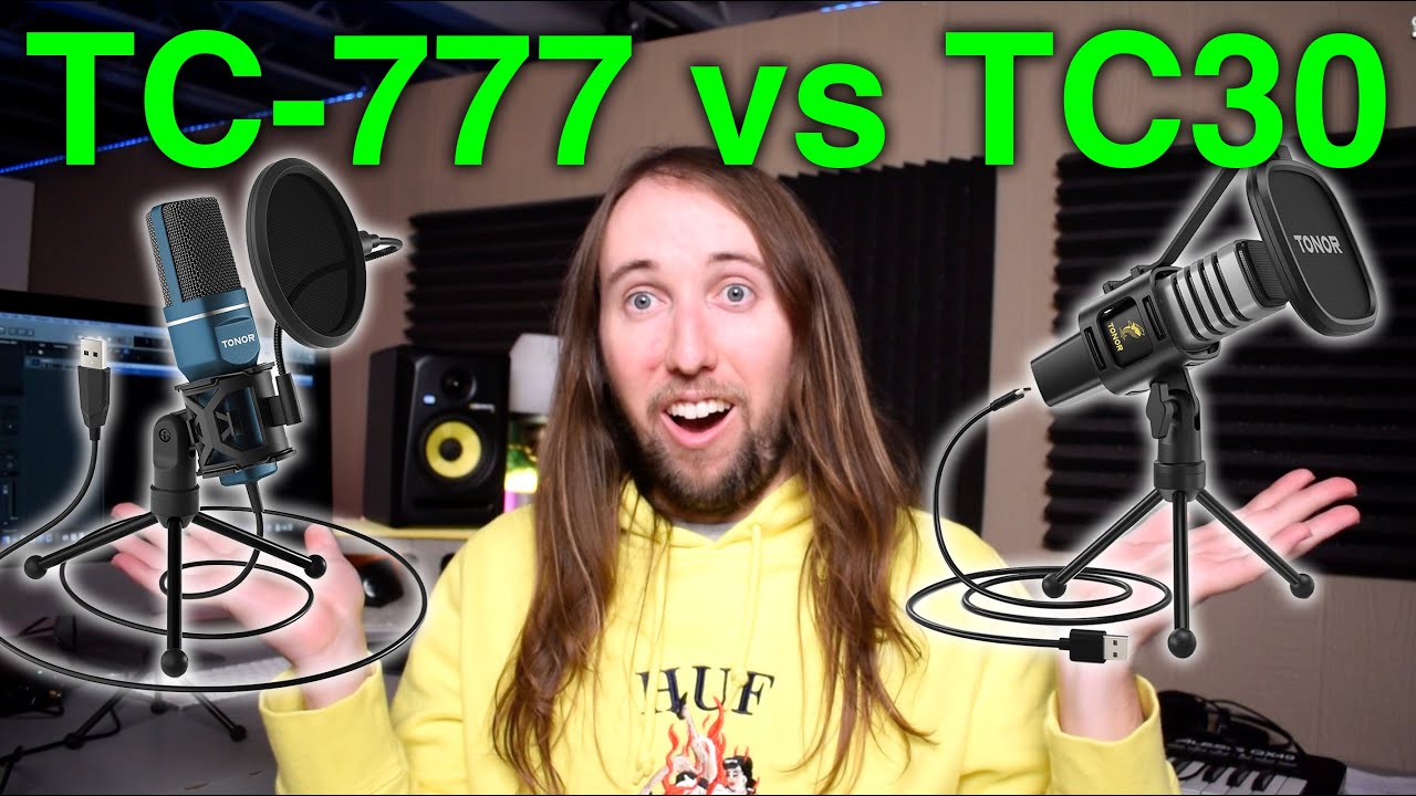 Сравнение и обзор конденсаторных USB-микрофонов Tonor TC-777 и Tonor TC30 (2021)