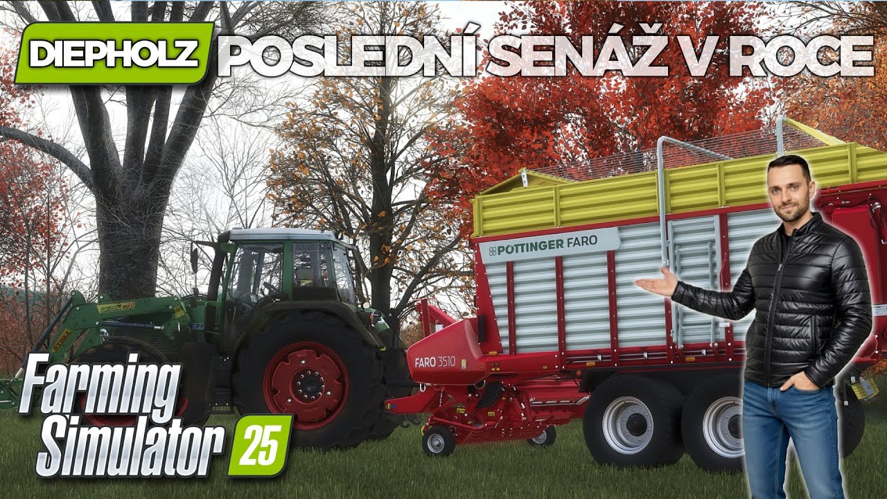 FS25 | Diepholz #08 | Listopadová senáž | Průšvih na jámě! 😅 Pöttinger Faro | FS25 | Let’s Play
